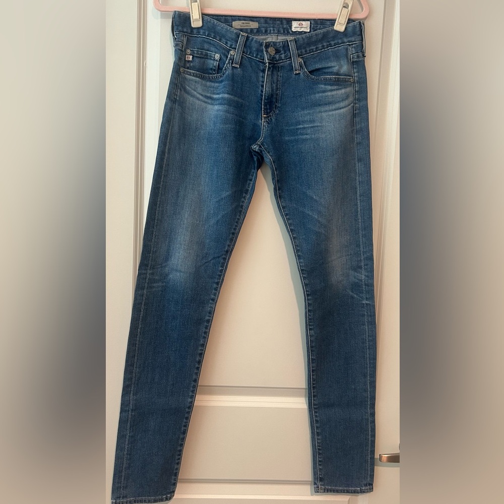 Ag Adriano Goldschmied Relaxed Skinny Blue Jeans